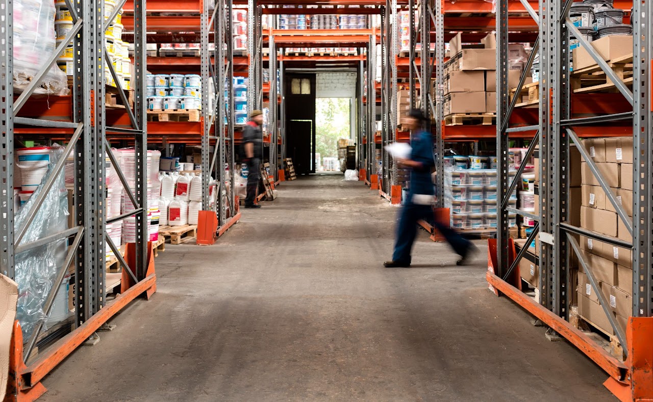 Warehouse and distribution background